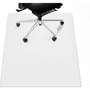 Garvee Office Chair Mat for Hard Floor, 36” x 48” Computer Desk Chair Mat for Floors, Easy Rolling for Office on Carpets Anti-Slip Carpet Protector for Rolling Work and Gaming Chairs(Square 2.2mm 45*53 in)