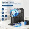 Garvee Slushie Machine for Home No Ice Needed, Frozen Drink Maker with LED Display & 6 Pre-Set Programs, 70 oz Large Capacity for Frozen Margaritas,Frappés,Ice Cream, Dark Gray(Dark Gray)
