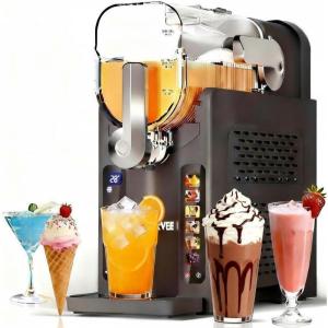Garvee Slushie Machine for Home No Ice Needed, Frozen Drink Maker with LED Display & 6 Pre-Set Programs, 70 oz Large Capacity for Frozen Margaritas,Frappés,Ice Cream, Dark Gray(Dark Gray)