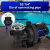 Garvee 1.1HP Pool Pump In/Above Ground Water Pump Single Speed, 800W/115V, 3962GPH & High Flow, Powerful Self Primming Swimming Pool Pumps with Filter Basket, Low Noise