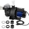 Garvee 1.1HP Pool Pump In/Above Ground Water Pump Single Speed, 800W/115V, 3962GPH & High Flow, Powerful Self Primming Swimming Pool Pumps with Filter Basket, Low Noise