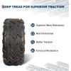 22×10-10 ATV Tires 6-Ply All-Terrain Tubeless Tires for Daily Work, Hunting & Recreational Riding on ATV, UTV, Quad and 4 Wheeler