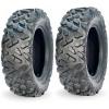 Set of 2 24×8-12 6PR ATV UTV Tires – All Terrain Tubeless Off-Road Tires, Heavy Duty Puncture Resistant for Trail, Sand, Mud, Rock & Street Riding(AT24X8-12)