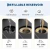 Garvee 4Pcs Patio Umbrella Base 220LB Capacity Heavy Weight Stand Umbrella Stand for 10-15FT Umbrellas, Water/Sand Filled, Clip-Locked Assembly, Umbrellas Holder for Outdoor Deck Poolside, Black(330LB Weight 4Pcs)