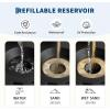 Garvee 4Pcs Patio Umbrella Base 220LB Capacity Heavy Weight Stand Umbrella Stand for 10-15FT Umbrellas, Water/Sand Filled, Clip-Locked Assembly, Umbrellas Holder for Outdoor Deck Poolside, Black(80LB Weight)