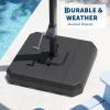Garvee 4Pcs Patio Umbrella Base 220LB Capacity Heavy Weight Stand Umbrella Stand for 10-15FT Umbrellas, Water/Sand Filled, Clip-Locked Assembly, Umbrellas Holder for Outdoor Deck Poolside, Black(330LB Weight 4Pcs)