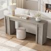 Garvee 70.9-Inch Entryway Table, Wooden Farmhouse Console Table, Thick Sofa Table Behind Couch Table, Long Console Tables for Entryway Living Room, Gray