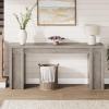 Garvee 70.9-Inch Entryway Table, Wooden Farmhouse Console Table, Thick Sofa Table Behind Couch Table, Long Console Tables for Entryway Living Room, Gray