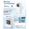Garvee 8000 BTUs Portable Air Conditioner for 350Sq.Ft Max.Remote Control 48dB Portable AC Unit, Dehumidifier, Fan, Sleep, 24H Timer&Installation Kit, DOE Certified, Ceer 6.2,White Black(White)