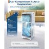 Garvee 8000 BTUs Portable Air Conditioner for 350Sq.Ft Max.Remote Control 48dB Portable AC Unit, Dehumidifier, Fan, Sleep, 24H Timer&Installation Kit, DOE Certified, Ceer 6.2,White Black(Black)