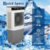 Garvee Air Cooler 3500 CFM Evaporative Air Cooler with 11.6Gal Water Tank, 4 Ice Packs, 3-Speed, 120° Oscillation, Remote Control and 12H Timer, 150W Portable Floor Standing Fan for Workshops, Garage(44L/11.6GAL)