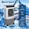 Garvee Air Cooler 3500 CFM Evaporative Air Cooler with 11.6Gal Water Tank, 4 Ice Packs, 3-Speed, 120° Oscillation, Remote Control and 12H Timer, 150W Portable Floor Standing Fan for Workshops, Garage(20L/5.3GAL)