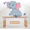 Garvee Kids Table and 6 Chair Set,47 in Modern Height Adjustable Toddler Table and 6 Chairs Set with Non-Slip Desk Legs& Organizer Graffiti Desktop,Preschool Activity Art Craft Tables for 6（Gray(Khaki)