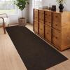 Garvee Modern Bordered Rugs for Living Room 8×10 Washable Rug Large Non Slip Low Pile Soft Carpet Foldable Non-Shedding Woven Printed Floor Cover for Bedroom Playroom Nursery Office Dorm Jute(Brown)
