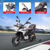 Licensed BMW Electric Police Motorcycle for Kids, 12V Ride On Motorcycle with Training Wheels, 2 Speeds (1.86-4.35mph), LED Headlights, MP3 Player & Storage Box, Gift for Boys & Girls(White)