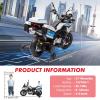 Licensed BMW Electric Police Motorcycle for Kids, 12V Ride On Motorcycle with Training Wheels, 2 Speeds (1.86-4.35mph), LED Headlights, MP3 Player & Storage Box, Gift for Boys & Girls(Police)