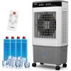 Garvee Air Cooler 3500 CFM Evaporative Air Cooler with 11.6Gal Water Tank, 4 Ice Packs, 3-Speed, 120° Oscillation, Remote Control and 12H Timer, 150W Portable Floor Standing Fan for Workshops, Garage(20L/5.3GAL)