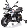 Licensed BMW Electric Police Motorcycle for Kids, 12V Ride On Motorcycle with Training Wheels, 2 Speeds (1.86-4.35mph), LED Headlights, MP3 Player & Storage Box, Gift for Boys & Girls(White)