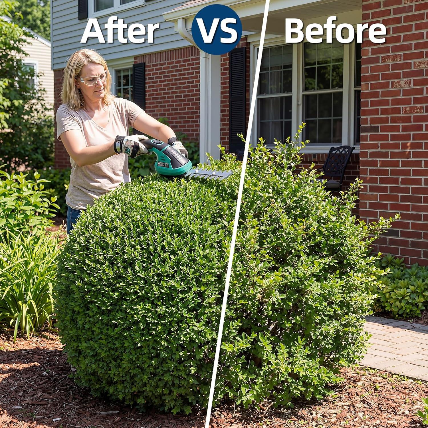 image:imageGarvee 2 in 1 Handheld 72V Electric Grass Trimmer Hedge ShearsGrass Cutter Rechargeable LithiumIon Battery and TypeC Cable Included Cordless Grass Shear amp Shrubbery Trimmer