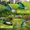 Garvee 2 in 1 Handheld 7.2V Electric Grass Trimmer Hedge Shears/Grass Cutter Rechargeable Lithium-Ion Battery and Type-C Cable Included Cordless Grass Shear & Shrubbery Trimmer