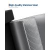 Garvee 21 gal / 80 L Stainless Steel Trash Can with Lid, Large Garbage Can for Kitchen, Rustproof Step-on Kitchen Metal Trash Bin with Liner Rim, Rear Handle, Soft Close Plastic Lid(Stainless Steel)