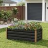 Garvee 2PCS 8x4x2ft Galvanized Raised Garden Bed Outdoor,Rust-Resistant Raised Garden Beds for Gardening, Easy Assembly Outdoor Garden Box & Planters(Gray-rect.)