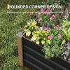 Garvee 2PCS 8x4x2ft Galvanized Raised Garden Bed Outdoor,Rust-Resistant Raised Garden Beds for Gardening, Easy Assembly Outdoor Garden Box & Planters(Gray-rect.)