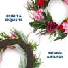 Spring Wreaths for Front Door Set, 18″ Artificial Spring Summer Wreath with 2 Matching Flower Bouquets, Peony Tulip Hydrangea Floral Wreath, Farmhouse Front Door Decor for Indoor Outdoor(22inch)