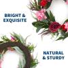 Spring Wreaths for Front Door Set, 18″ Artificial Spring Summer Wreath with 2 Matching Flower Bouquets, Peony Tulip Hydrangea Floral Wreath, Farmhouse Front Door Decor for Indoor Outdoor(24inch)