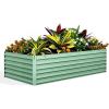 Garvee 2PCS 8x4x2ft Galvanized Raised Garden Bed Outdoor,Rust-Resistant Raised Garden Beds for Gardening, Easy Assembly Outdoor Garden Box & Planters(Green-rect.)
