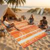 Garvee 5×8 Outdoor Waterproof Rug, Floral Outdoor Area Rug，Reversible Plastic Straw Patio Rug, Portable Camping Mat for RV, Picnic, Beach, Balcony, Garden & Camping Orange(Orange)