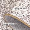 Garvee Printed Rug (Not Woven!) Hallway Runners 2×10 Washable Area Rug, Farmhouse Rustic Area Rug with Non Slip Backing, Soft Low Pile Indoor Carpet Runners for Entryways, Laundry Room(Printed|beige&grey)