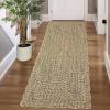 Garvee Printed Rug (Not Woven!) Hallway Runners 2×10 Washable Area Rug, Farmhouse Rustic Area Rug with Non Slip Backing, Soft Low Pile Indoor Carpet Runners for Entryways, Laundry Room(Natural)