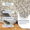 Garvee Printed Rug (Not Woven!) Hallway Runners 2×10 Washable Area Rug, Farmhouse Rustic Area Rug with Non Slip Backing, Soft Low Pile Indoor Carpet Runners for Entryways, Laundry Room(Beige)