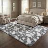 Garvee Shag Area Rug 2×6 Shag Runner Rug Extra Comfy High Pile Shaggy Rugs Non-Slip Fuzzy Indoor Carpet Ultra-Soft Non-Shedding Accent Mat for Living Room Bedroom Kids Room Bedside Blue(Grey)