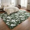 Garvee Shag Area Rug 2×6 Shag Runner Rug Extra Comfy High Pile Shaggy Rugs Non-Slip Fuzzy Indoor Carpet Ultra-Soft Non-Shedding Accent Mat for Living Room Bedroom Kids Room Bedside Blue(Green)