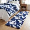 Garvee Shag Area Rug 2×6 Shag Runner Rug Extra Comfy High Pile Shaggy Rugs Non-Slip Fuzzy Indoor Carpet Ultra-Soft Non-Shedding Accent Mat for Living Room Bedroom Kids Room Bedside Blue(Blue)