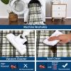 Garvee Washable Area Rugs 9×12 Living Room Rug Tartan Plaid Non Slip Soft Bedroom Rugs Farmhouse Low Pile Foldable Large Rug Stain Resistant Carpet for Nursery Dining Room Classroom, Beige(Plaid|green&taupe)