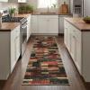 Garvee Washable Area Rugs 9×12 Living Room Rug Tartan Plaid Non Slip Soft Bedroom Rugs Farmhouse Low Pile Foldable Large Rug Stain Resistant Carpet for Nursery Dining Room Classroom, Beige(Red)