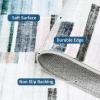Garvee Washable Area Rugs 9×12 Living Room Rug Tartan Plaid Non Slip Soft Bedroom Rugs Farmhouse Low Pile Foldable Large Rug Stain Resistant Carpet for Nursery Dining Room Classroom, Beige(Blue)