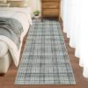 Garvee Washable Area Rugs 9×12 Living Room Rug Tartan Plaid Non Slip Soft Bedroom Rugs Farmhouse Low Pile Foldable Large Rug Stain Resistant Carpet for Nursery Dining Room Classroom, Beige(Plaid|greyish Green)