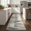 Garvee Washable Area Rugs 9×12 Living Room Rug Tartan Plaid Non Slip Soft Bedroom Rugs Farmhouse Low Pile Foldable Large Rug Stain Resistant Carpet for Nursery Dining Room Classroom, Beige(Colorful)