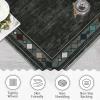 Garvee Washable Bordered 2×6 Kitchen Rugs, Distressed Soft Non Slip Hallway Runner Rug, Indoor Modern Low Pile Throw Carpet Runner for Bedroom Laundry Bathroom, Stain Resistant Floor Rug, Brown(Geometric|brown)