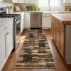 Garvee Washable Area Rugs 9×12 Living Room Rug Tartan Plaid Non Slip Soft Bedroom Rugs Farmhouse Low Pile Foldable Large Rug Stain Resistant Carpet for Nursery Dining Room Classroom, Beige(Brown)