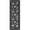 Garvee 5’x7′ Washable Rug, Floral Vintage Area Rug for Bedroom, Foldable Non-Slip Small Rug for Dorm, Study Room, Nursery, Botanical Home Decor, Soft Underfoot, Sage Green(Black)