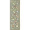 Garvee 5’x7′ Washable Rug, Floral Vintage Area Rug for Bedroom, Foldable Non-Slip Small Rug for Dorm, Study Room, Nursery, Botanical Home Decor, Soft Underfoot, Sage Green(Green)