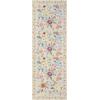 Garvee 5’x7′ Washable Rug, Floral Vintage Area Rug for Bedroom, Foldable Non-Slip Small Rug for Dorm, Study Room, Nursery, Botanical Home Decor, Soft Underfoot, Sage Green(Beige)