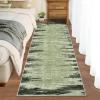 Garvee 5×7 Washable Rugs for Bedroom Living Room Modern Abstract Office Carpet Non-Slip Stain Resistant Area Rug for Dining Room Table Apartment, Black and Brown(Mountain Scenery|green)