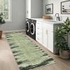 Garvee 5×7 Washable Rugs for Bedroom Living Room Modern Abstract Office Carpet Non-Slip Stain Resistant Area Rug for Dining Room Table Apartment, Black and Brown(Mountain Scenery|green)