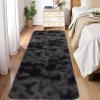 Garvee 8×10 Area Rug for Living Room, Fluffy Shag Soft Washable Rugs Large Fuzzy Plush Indoor Carpet for Bedroom Nursery Playroom Kids Girls Boys Room (Tie-dye Black Grey)(Tie-dyed Black/Grey)